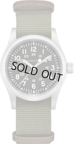 画像2: HAMILTON カーキ フィールド メカ 38mm メンズ 機械式手巻き H69439931 パワーリザーブ80時間 黒文字盤 正規品 (2)