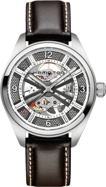 画像1: ハミルトン HAMILTON カーキ フィールド スケルトン KHAKI FIELD Skeleton メンズ 機械式自動巻き H72515585 正規品 (1)