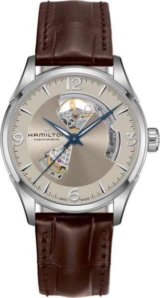 画像1: 腕時計 ハミルトン HAMILTON メンズ ジャズマスター オープンハート 42mm H32705521 正規品【コレクションケースプレゼント】 (1)