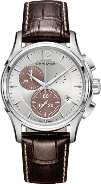 画像2: ハミルトン HAMILTON ジャズマスター クロノ クオーツ H32612551 42mm メンズ クロノグラフ 白文字盤 正規品 (2)