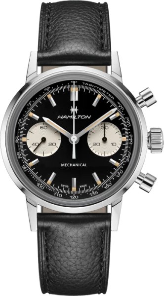 画像1: ハミルトン HAMILTON 腕時計 American Classic Intra-Matic Chronograph H アメリカン クラシック イントラマティック クロノグラフH 手巻き H38429730 正規品【コレクションケースプレゼント】 (1)