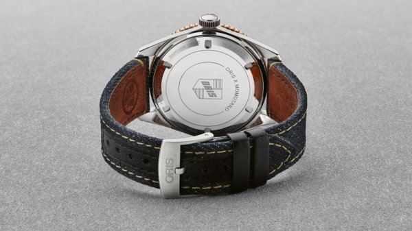 画像5: 腕時計 オリス ORIS×Momotaro 桃太郎ジーンズコラボ ダイバーズ65 機械式自動巻 100m防水 メンズ 73377074337 01 733 7707 4337-Set 正規品 (5)