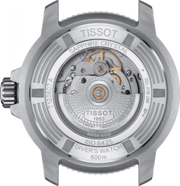 画像2: ティソ TISSOT シースター2000 プロフェッショナル オートマティック SEASTAR 2000 POWERMATIC 80 メンズ 機械式自動巻き T1206071104101 T120.607.11.041.01 ステンレス ベルト パワーリザーブ80時間 正規品 (2)