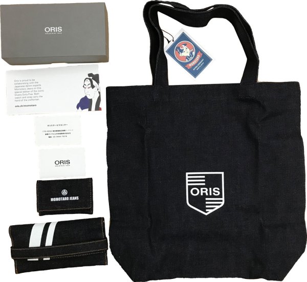 画像6: 腕時計 オリス ORIS×Momotaro 桃太郎ジーンズコラボ ダイバーズ65 機械式自動巻 100m防水 メンズ 73377074337 01 733 7707 4337-Set 正規品 (6)