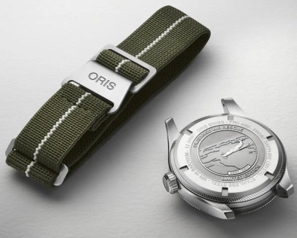 画像4: 腕時計 オリス ORIS 01 751 7761 4187-Set プロパイロット デイト オカバンゴ エアレスキュー リミテッド エディション 2011本 限定 機械式自動巻 メンズ 正規品 (4)