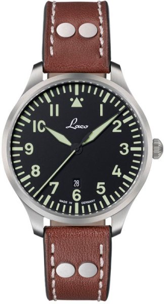 画像1: 腕時計 Laco ラコ パイロットウォッチ クオーツ 861807.2.D PILOT Genf.2.D 40mm メンズ 正規品 (1)