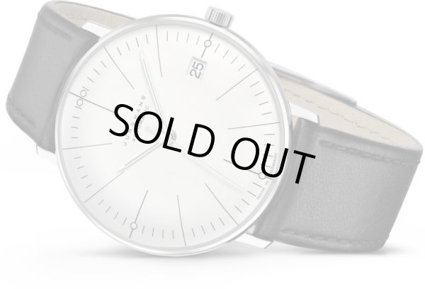 画像3: ユンハンス Junghans 027 4105 02 腕時計 max Bill マックス・ビル メカニカル 機械式自動巻き サファイアガラス 34mm 正規品 (3)