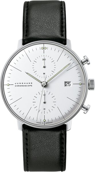 画像1: ユンハンス Junghans 027 4600 00 腕時計 メンズ max Bill マックス・ビル クロノスコープ 機械式自動巻き クロノグラフ 正規品 (1)