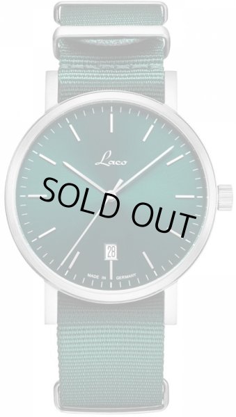 画像1: 腕時計 Laco ラコ メンズ 862076 Petrol40 グリーン 緑 機械式自動巻き 正規品 (1)