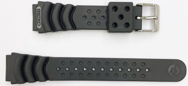 画像1: 22mm SEIKO セイコー SKX779KG/SKX781KG 純正ウレタンベルト 4HX0JB ダイバーズウォッチ用 (1)