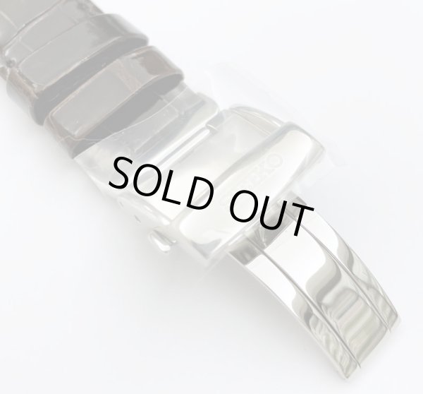 画像3: 20mm 時計ベルト SEIKO BRIGHTZ セイコー ブライツ SDGC025 純正レザーベルト L0AL011J0 焦げ茶 (3)