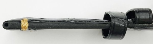 画像4: 20mm 時計ベルト SEIKO PRESAGE セイコー プレザージュ SARW013/SARX029 純正レザーベルト L0DT011J9 黒 クロコダイル (4)