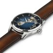 画像3: ハミルトン HAMILTON ジャズマスター オープンハート 40mm H32675540 スモークダイヤル メンズ 機械式 自動巻き ブルーダイヤル  正規品 (3)