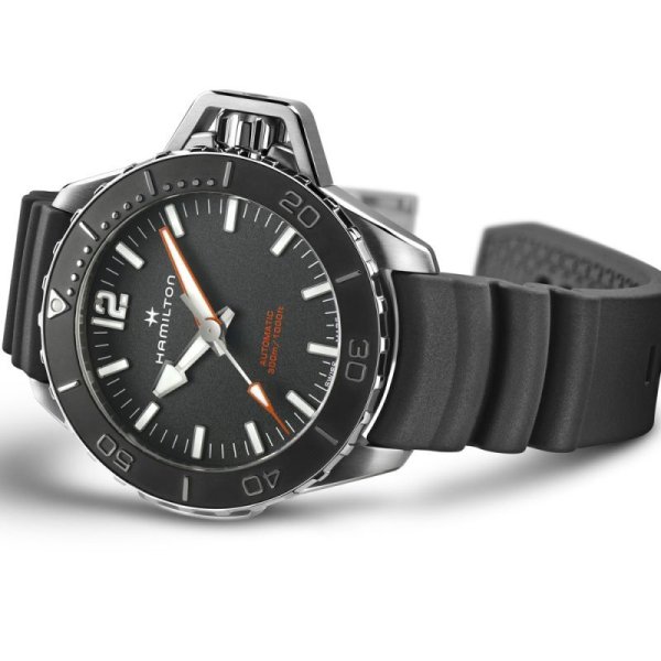 画像4: 腕時計 ハミルトン HAMILTON カーキ ネイビー Openwater Auto オープンウォーター オート 30気圧防水 46mm メンズ 機械式 自動巻き H77825330 正規輸入品 (4)