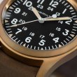 画像5: H69459530 ハミルトン HAMILTON カーキ フィールド メカ 38mm メンズ 機械式手巻き パワーリザーブ80時間 黒文字盤 ブロンズケース 正規品 (5)
