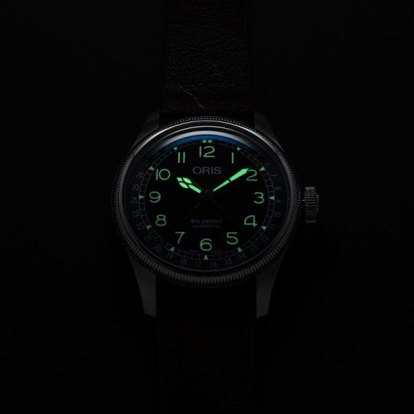 画像7: 腕時計 オリス ORIS ビッグクラウン ポインターデイト 機械式自動巻 メンズ ヴァルデンブルグ鉄道リミテッドエディション 01 754 7785 4084-Set 40mm 鹿革 正規品 (7)