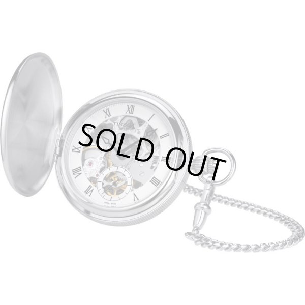 画像4: T859.405.19.273.00 ティソ TISSOT 懐中時計 ポケットウォッチ BRIDGEPORT MECHANICAL SKELETON ブリッジポート メカニカル スケルトン 機械式手巻き 蓋付き 正規輸入品 (4)