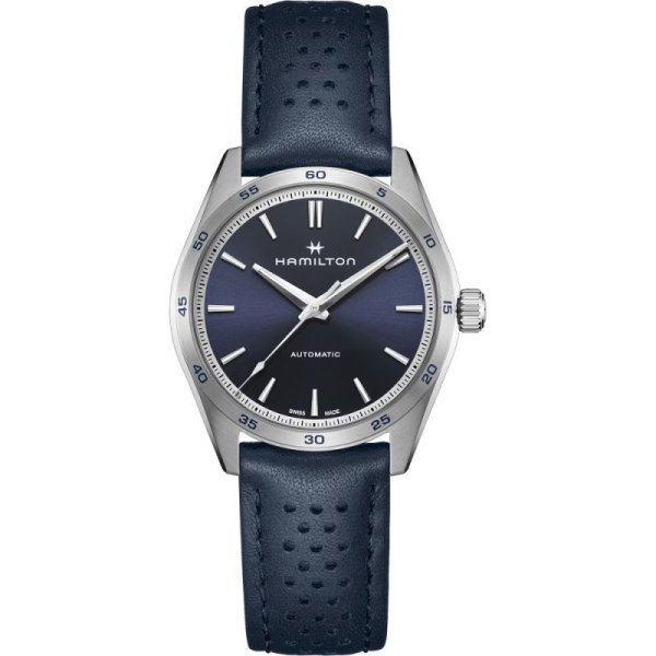 画像1: H36215640 ハミルトン HAMILTON ジャズマスター パフォーマー オート Performer Auto 38mm 機械式 自動巻き ブルーダイヤル 正規品 (1)
