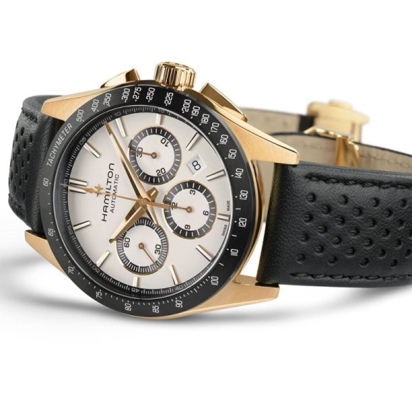 画像2: H36626710 ハミルトン HAMILTON ジャズマスター パフォーマー オート Performer Auto Chrono 42mm 機械式 自動巻き ホワイトダイヤル クロノグラフ 正規品 (2)