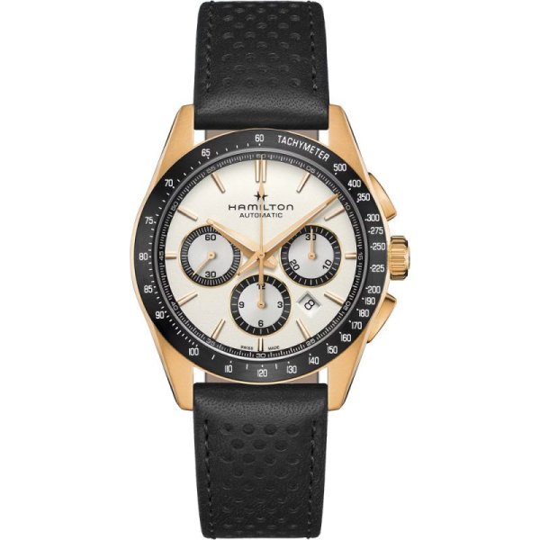 画像1: H36626710 ハミルトン HAMILTON ジャズマスター パフォーマー オート Performer Auto Chrono 42mm 機械式 自動巻き ホワイトダイヤル クロノグラフ 正規品【コレクションケースプレゼント】 (1)