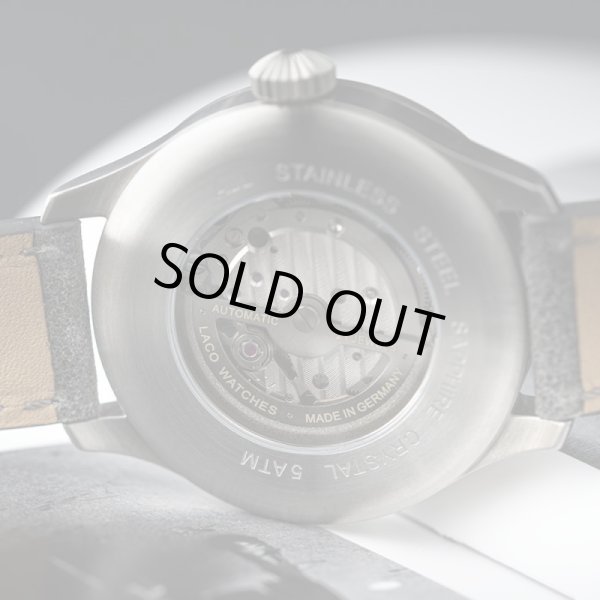 画像2: 腕時計 ラコ Laco 862162 PILOT Aachen39 Grau パイロット アーヘン39 グラウ 機械式自動巻き 正規品 (2)