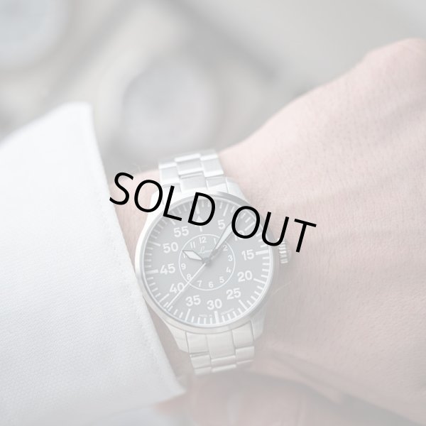 画像7: 腕時計 ラコ Laco 862162.MB PILOT Aachen39 Grau パイロット アーヘン39 グラウ 機械式自動巻き 正規品 (7)