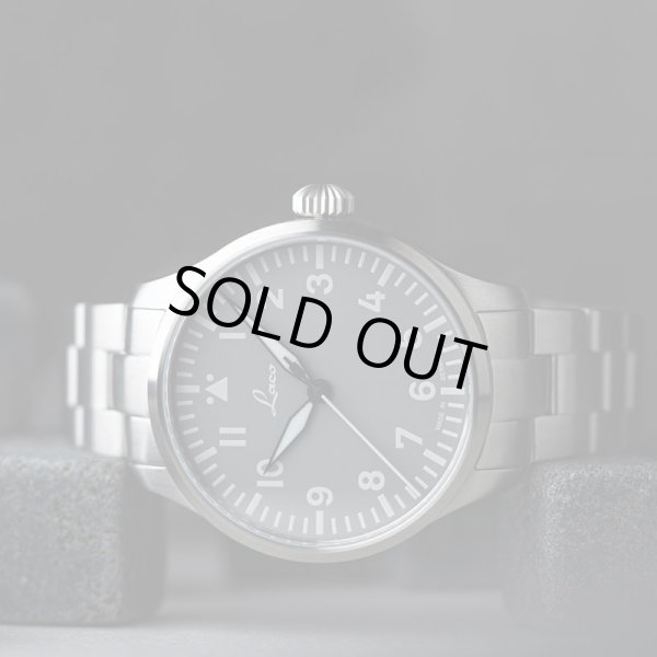 画像6: 腕時計 ラコ Laco 862161.MB PILOT Augsburg39 Grau パイロット アウクスブルク39 グラウ 機械式自動巻き 正規品 (6)