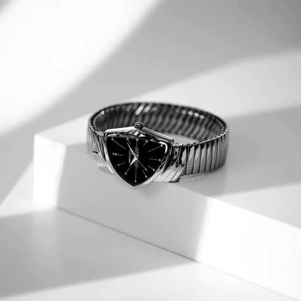 画像6: H24411232 腕時計 HAMILTON ハミルトン クォーツ ベンチュラ メンズ フレックスブレスレットモデル 蛇腹ベルト 正規品 (6)