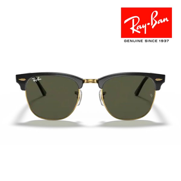 画像5: RayBan レイバン クラブマスター Clubmaster サングラス メガネフレーム 49□21 ブラック ゴールド グリーン G-15 RB3016 W0365 メーカー2年保証 クロス付き 正規品 (5)