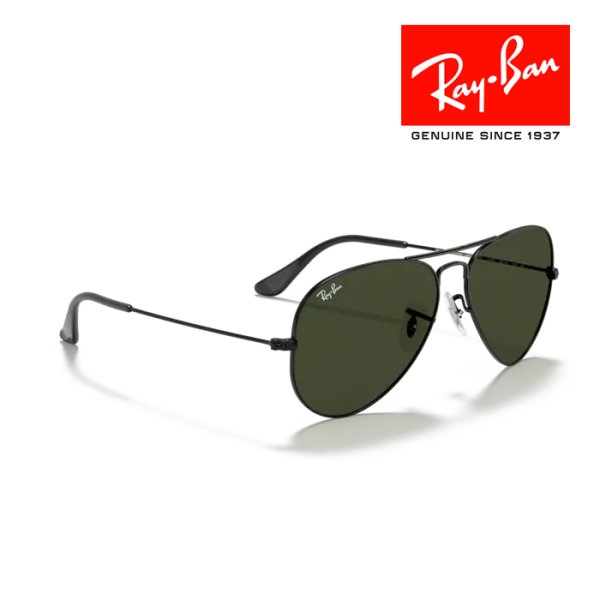 画像4: RayBan レイバン Aviator large metal アビエーター ラージメタル サングラス メガネフレーム 58□14 ブラック グリーン G-15 RB3025 L2823 メーカー2年保証 クロス付き 正規品 (4)