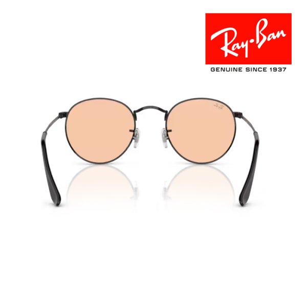 画像3: RayBan レイバン Round metal ラウンドメタル サングラス メガネフレーム 50□21 ブラック ピンク RB3447 002/4B メーカー2年保証 クロス付き 正規品 (3)