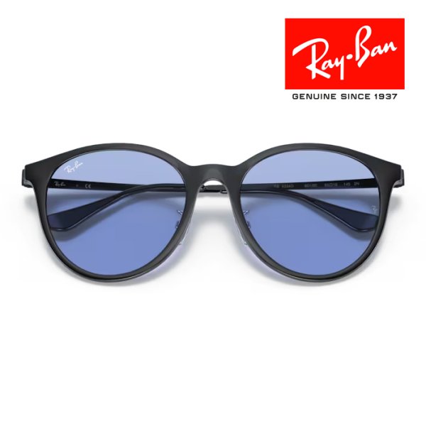 画像6: RayBan レイバン サングラス メガネフレーム 55□19 ブラック ブルー RB4334D 601/80 メーカー2年保証 クロス付き 正規品 (6)