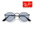 画像6: RayBan レイバン Round metal ラウンドメタル サングラス メガネフレーム 50□21 ブラック ブルー RB3447 002/64 メーカー2年保証 クロス付き 正規品 (6)