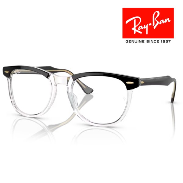 画像1: RayBan レイバン サングラス メガネフレーム EAGLEEYE イーグルアイ 53□21 ブラック 調光レンズ グレー RB2398F 1294GJ メーカー2年保証 クロス付き 正規品 (1)