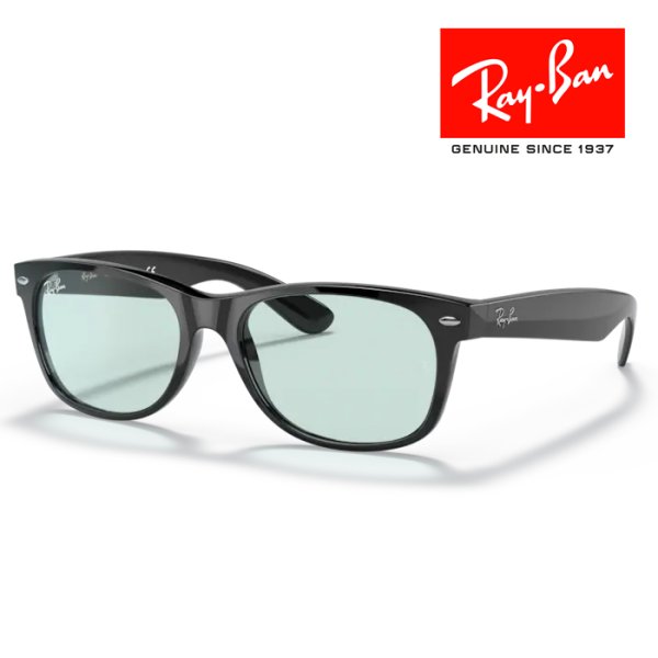 画像1: RayBan レイバン ニューウェイファーラー NEW WAYFARER サングラス メガネフレーム 55□18 ブラック RB2132F 601/64 クロス付き 国内正規品 (1)