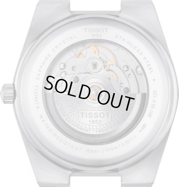 画像4: T1374071705100 ティソ TISSOT PRX メカニカル 機械式自動巻き オートマティック メンズ ラバー ベルト T137.407.17.051.00 ブルー ラバーベルト 正規輸入品 (4)