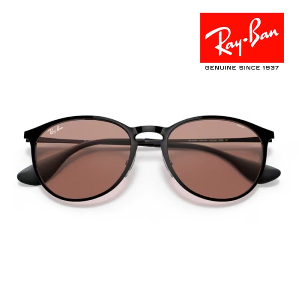 画像7: RayBan レイバン サングラス メガネフレーム Erika metal エリカメタル 54□19 ブラック ブラウン 調光レンズ RB3539 002/Q4 メーカー2年保証 クロス付き 正規品 (7)