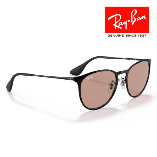 画像4: RayBan レイバン サングラス メガネフレーム Erika metal エリカメタル 54□19 ブラック ブラウン 調光レンズ RB3539 002/Q4 メーカー2年保証 クロス付き 正規品 (4)