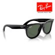 画像4: RayBan レイバン Wayfarer reverse ウェイファーラー リバース サングラス メガネフレーム 50□22 ブラック グリーン RBR0502S 6677VR クロス付き 国内正規品 (4)