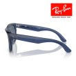 画像2: RayBan レイバン Wayfarer reverse ウェイファーラー リバース サングラス メガネフレーム 53□20 ネイビーブルー クリア RBR0502S 67083A クロス付き 国内正規品 (2)