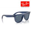 画像4: RayBan レイバン Wayfarer reverse ウェイファーラー リバース サングラス メガネフレーム 53□20 ネイビーブルー クリア RBR0502S 67083A クロス付き 国内正規品 (4)