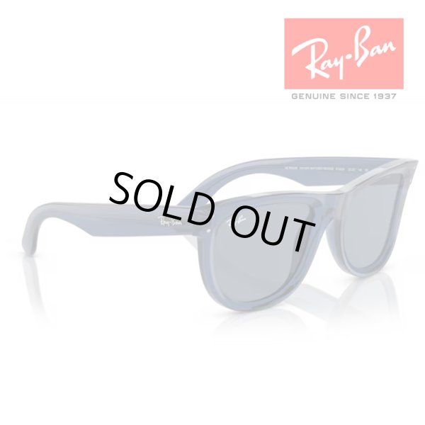 画像4: RayBan レイバン Wayfarer reverse ウェイファーラー リバース サングラス メガネフレーム 53□20 ネイビーブルー クリア RBR0502S 67083A クロス付き 国内正規品 (4)