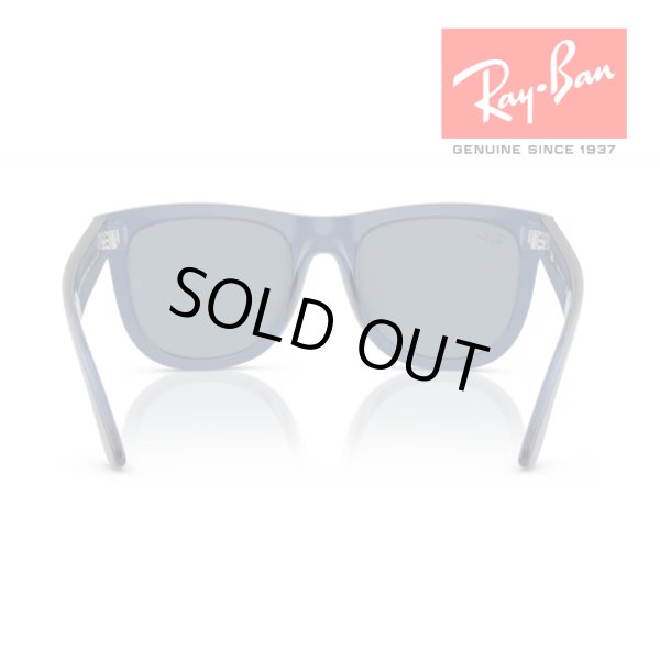 画像3: RayBan レイバン Wayfarer reverse ウェイファーラー リバース サングラス メガネフレーム 53□20 ネイビーブルー クリア RBR0502S 67083A クロス付き 国内正規品 (3)