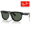 画像1: RayBan レイバン Boyfriend reverse ボーイフレンド リバース サングラス メガネフレーム 56□18 ブラック グリーン RBR0501S 6677VR クロス付き 国内正規品 (1)