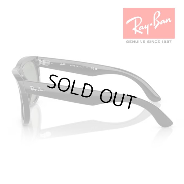 画像2: RayBan レイバン Wayfarer reverse ウェイファーラー リバース サングラス メガネフレーム 50□22 ブラック グリーン RBR0502S 6677VR クロス付き 国内正規品 (2)