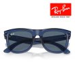 画像6: RayBan レイバン Wayfarer reverse ウェイファーラー リバース サングラス メガネフレーム 53□20 ネイビーブルー クリア RBR0502S 67083A クロス付き 国内正規品 (6)