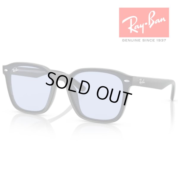 画像1: RayBan レイバン サングラス メガネフレーム 66□17 ブラック ブルー RB4392D 601/80 WASHED LENSES クロス付き レイバン純正メガネケース付き 国内正規品 (1)