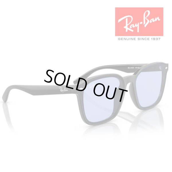 画像4: RayBan レイバン サングラス メガネフレーム 66□17 ブラック ブルー RB4392D 601/80 WASHED LENSES クロス付き レイバン純正メガネケース付き 国内正規品 (4)