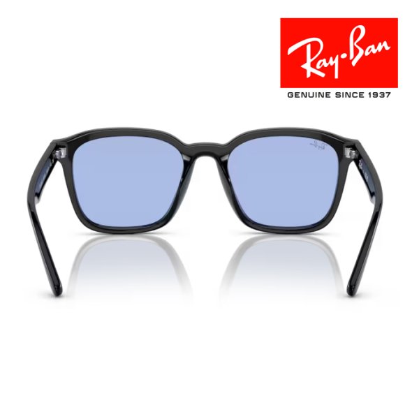 画像3: RayBan レイバン サングラス メガネフレーム 66□17 ブラック ブルー RB4392D 601/80 WASHED LENSES クロス付き レイバン純正メガネケース付き 国内正規品 (3)