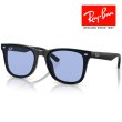 画像1: RayBan レイバン サングラス メガネフレーム 65□18 ブラック ブルー RB4391D 601/80 フラットレンズ クロス付き レイバン純正メガネケース付き 国内正規品 (1)